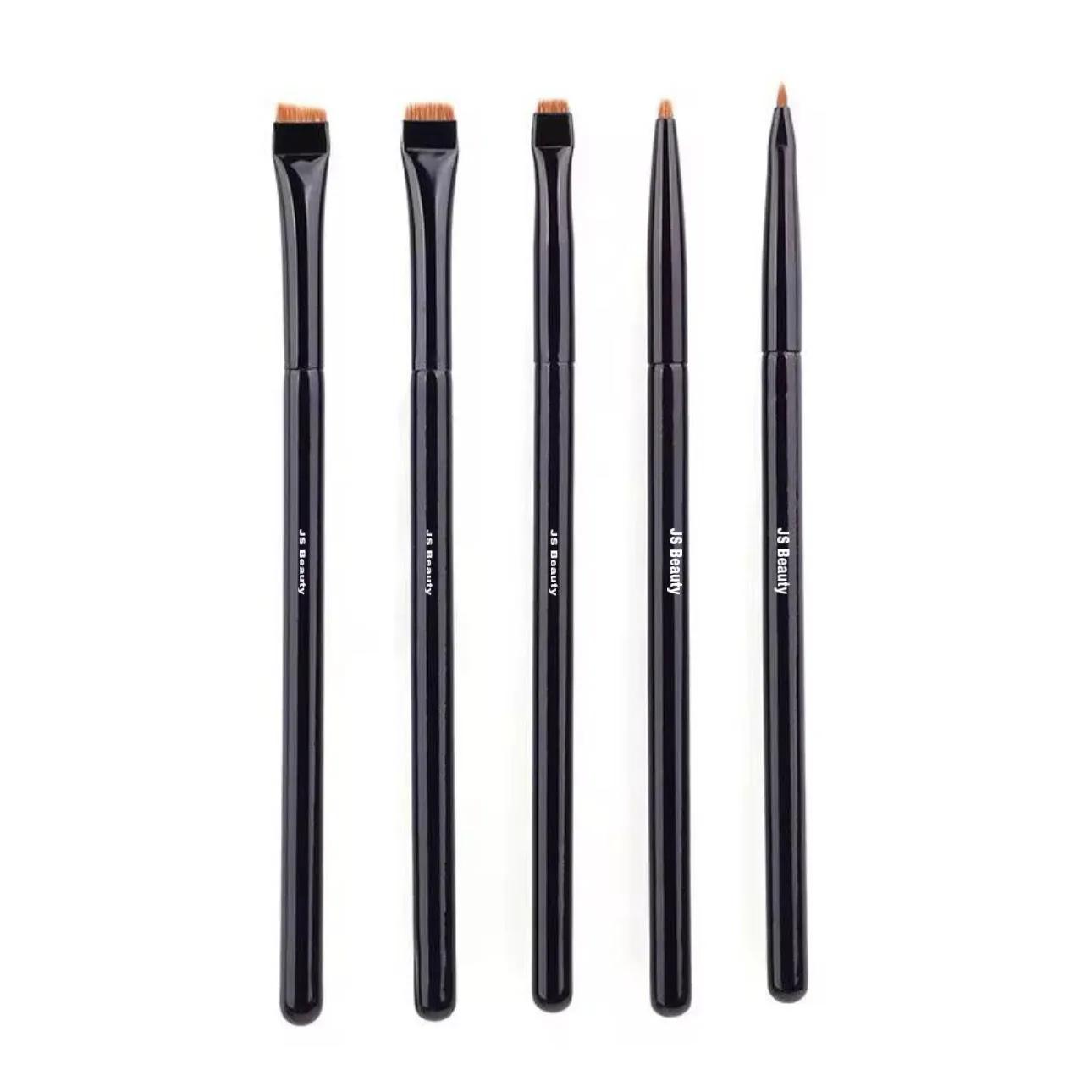 Flat brush & round tip brush 5 pcs